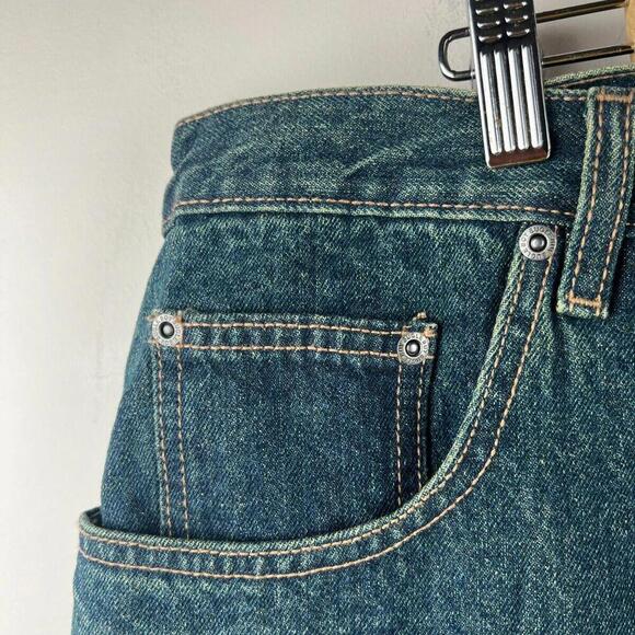 Vintage Bugle Boy Mens Size W40 Bermuda Shorts Blue Denim Regular Fit y2k baggy - Picture 6 of 6